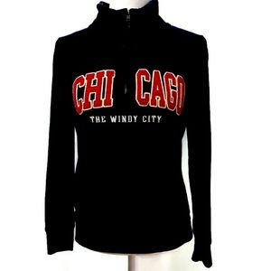 Women’s Pullover Chicago 1/4 Zip Fleece Sweater S